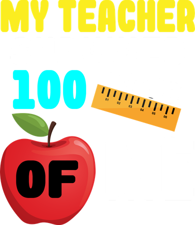 My Teacher Survived 100 Days Of Me Toddler Hoodie